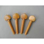 Heart/Gold Pin &amp; Collar Violin Peg set Boxwood バイオリン ペグセット ボックスウッド ハート型 ゴールド