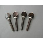 ハート型/ホワイト ローズウッド材 バイオリン ペグ Violin Rosewood Peg set Heart/White ring &amp; pin