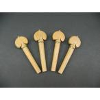 Light Color/Heart/Gold Pin &amp; Collar Violin Peg set Boxwood バイオリン ペグセット ボックスウッド ライトカラー ハート型 ゴールド