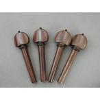 ヒル型/ブラック ローズウッド材 バイオリン ペグ Violin Rosewood Peg set Hill/Black ring &amp; pin