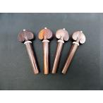 �ϡ��ȷ�/�ۥ磻�� �ԥ����� ���������å� �������ڥ� ���å� Cello Peg set Rosewood Heart/White Pin &amp; Ring