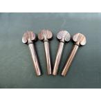 �ϡ��ȷ�/�֥�å� �ԥ����� ���������å� �������ڥ� ���å� Cello Peg set Rosewood Heart/Black Pin &amp; Ring