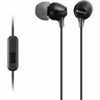 SONY ソニー マイク＆コントローラー搭載ダイナミック密閉型カナルイヤホン MDR-EX15AP (B) [ブラック][ラッピング可] R-LOGI