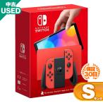 【中古】未使用品 Nintendo Switch ニンテンドー スイッチ 本体 有機ELモデル マリオレッド 任天堂 Sランク【ラッピング対応不可】 9-LOGI