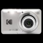 コダック PIXPRO シルバー 1635万画素(有効画素) 光学ズーム5倍 フルHD USB充電 FZ55SL KODAK