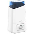 加湿器 卓上 Kyvol 超音波式 加湿器 亜塩素酸水対応 4.5L大容量 75時間連続加湿 26db超静音 無段階霧量調整 60-300ml/H 省エネ 空焚き防止 360°ノズル