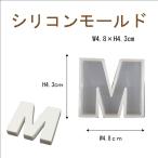 シリコンモールド レジン シリコン型 アルファベット M 1個 40mm×39mm 固まるハーバリウム