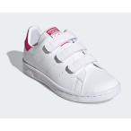 【SALE】【adidas】FX7540 STAN SMITH CF C WHITE/PINK アディダス スタンスミス ホワイト/PINK スニーカー シューズ キッズ 白色