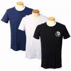 ディーゼル アンダーウエア 3枚組 00SJ5L 0TANL 02 クルーネック 半袖 Tシャツ メンズ ブラック/ホワイト/ブルー DIESEL ポイント利用