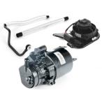 BMW MINI ミニクーパー R50 R52 R53 パワステポンプ(Oリング付) + パワステファン + パワステホース + リターンホース 4点セット