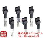 ポルシェ カイエン(9PA) 955 3.2 957 3.6 V6エンジン イグニッションコイル 6本セット 95560210103 95560210105 95860210100