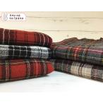 ウール ガーゼ 生地 布 ウールガーゼチェック(21〜25柄) カット50cm単位(商品番号：76065-2)