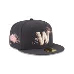 ショッピンググレー CAP キャップ 59FIFTY オンフィールド 2024 MLB City Connect ワシントン・ナショナルズ チャコールグレー  メンズ 男性 帽子 ハット 小物