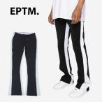 ショッピングエピ EPTM エピトミ PIPING FLARED TRACK PANTS パイピング フレア ベルボトム トラックパンツ ジャージ メンズ 男性 レディース 女性 ブラック 黒  ホワイト 白 BLAC