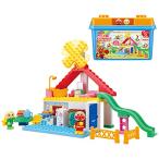 ショッピングバケツ パン工場とすべり台のおうちブロックバケツ