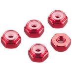  Tamiya Mini 4WD upgrade parts No.493 2mm aluminium замковая гайка красный 5 шт 15493