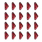 Soomloom палатка для aluminium свободный металлические принадлежности 2 дыра /3 дыра 20 штук 3 дыра красный 20 штук _s