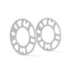 GAsupply проставка на колесо толщина 5MM 4 дыра 5 дыра двоякое применение P.C.D.98~114.3 алюминиевый серебряный 2 шт. комплект 