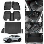 Jiooy ホンダ 新型ヴェゼル rv系 フロアマット+ラゲッジマット 6点セット VEZEL RV3 RV4 RV5 RV6 3D立体カーマッ