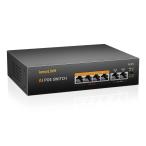 keepLiNK 6 порт PoE переключение ступица 10/100Mbps 4 порт PoE+ 65W тихий звук вентилятор отсутствует металл блок энергосбережение проект 