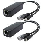 ANVISION 2 упаковка Giga bit PoE сплиттер,48V?12V 2Ai-sa сеть адаптор, система безопасности камера,AP,Voip и т.п.,AV