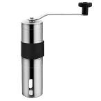 ショッピングコーヒーミル Winwintech 新しいより大きな容量30グラムミニ手動コーヒーミルグラインダーステンレス鋼コーヒー豆ハンドクランクポータブルミルで滑りを防