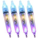 LEDGLE подводный сборник рыба лампа сборник рыба свет высокая яркость LED свет ночь рыбалка кальмар рыбалка морская вода пресная вода свет с батарейкой 16.5cm 4 шт. комплект Rainbow 