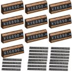 プライスカード 木製 おしゃれ プライス台 セット 10個フレーム 20枚プライス数字プレート 値札 キューブ 価格表示 プライスキューブ ディ
