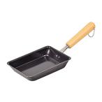 パール金属 卵焼き 鉄フライパン 10.5×16cm IH対応 お弁当用 玉子焼き器 鉄職人 日本製 HB-906