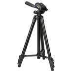 オームOHMカメラ三脚 軽量コンパクトタイプ 黒 最伸高1290mm OCT-ATR4-127K