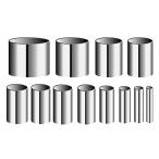  круглый глина резчик 12 шт. комплект нержавеющая сталь Mini резчик иен катануки type керамика tool глина инструмент с футляром 