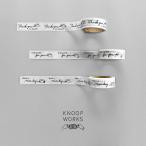 KNOOPWORKS クノープワークス マスキングテープ マステ おしゃれ 15mm 1.5cm Especially for you / Thank you so much KNOOP-MT-09 手帳 スケジュール