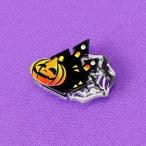 ハロウィン帯留めお城カボチャコウモ...