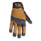 新品・送料無料Custom Leathercraft Mocha Brown &amp; Black Extra-Large Landscaper Gloves 160XL［並輸51］
