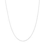 14k White Gold 1.1mm Link Singapore Chain Necklace 30 Inch Pendant Charm Fi［並輸51］