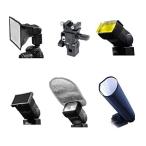 新品CowboyStudio Godox 6イン1 スピードライト フラッシュアクセサリーキット ソフトボックスフィルターリフレクターフラッシュライトビー［並輸51］