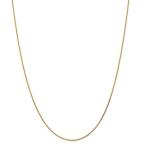 14k Yellow Gold 1mm Parisian Link Wheat Chain Necklace 18 Inch Pendant Char［並輸51］