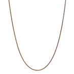 14k Rose Gold 1.7mm Spiga Chain Necklace 24 Inch Pendant Charm Wheat Spiga/［並輸51］