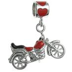 新品・未使用・海外で人気Queenberry Sterling Silver Motorbike Enamel European Style Dangle Bead Char［並行輸入品51］