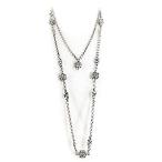 Liquid Metal by Sergio Gutierrez Antique Silver Necklace CH5-AS SG - SG Pou［並輸51］