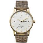 TRIWA Klinga メンズ ミニマリスト ドレスウォッチ ラグジュアリー腕時計 メンズ 38mm 39 mm アイボリー(Ivory)［並輸51］