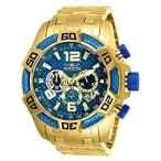 Invicta メンズ プロダイバー ステンレススチール クォーツ ダイビングウォッチ ステンレススチールストラップ ゴールド 26 (モデル:258［並輸51］