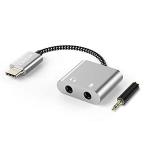 Cubilux USB C - 3.5mmヘッドホンスプリッター Type-C - デュアル3.5mmオーディオジャックアダプター Google Pi［並輸51］
