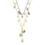 SWAROVSKI MAGNETIC NECKLACE, MULTI-COLOURED, MIXED METAL FINISH［並輸51］