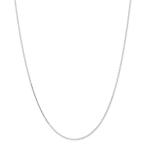 14k White Gold 1.9mm Parisian Link Wheat Chain Necklace 22 Inch Pendant Cha［並輸51］