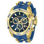 Invicta メンズ ボルトクォーツ腕時計 ステンレススチールとシリコンストラップ付き ブルー 50 (モデル:31317)［並輸51］