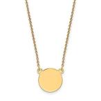 Finejewelers 14k Yellow Gold Plain .027 Gauge Circular Engravable Disc 18 I����͢51��