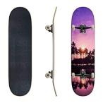 新品・未使用・海外で人気EFTOWEL Skateboards Palm Trees and Sunset of The Sky Hawaii Water Surface S［並行輸入品51］
