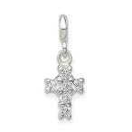 新品Ryan Jonathan Fine Jewelry Sterling Silver Cubic Zirconia Cross Pendant Enh［並輸51］