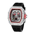 YXBQUEEN Men Watches Chronograph Stainless Steel Waterproof Date Analog Qua［並輸51］